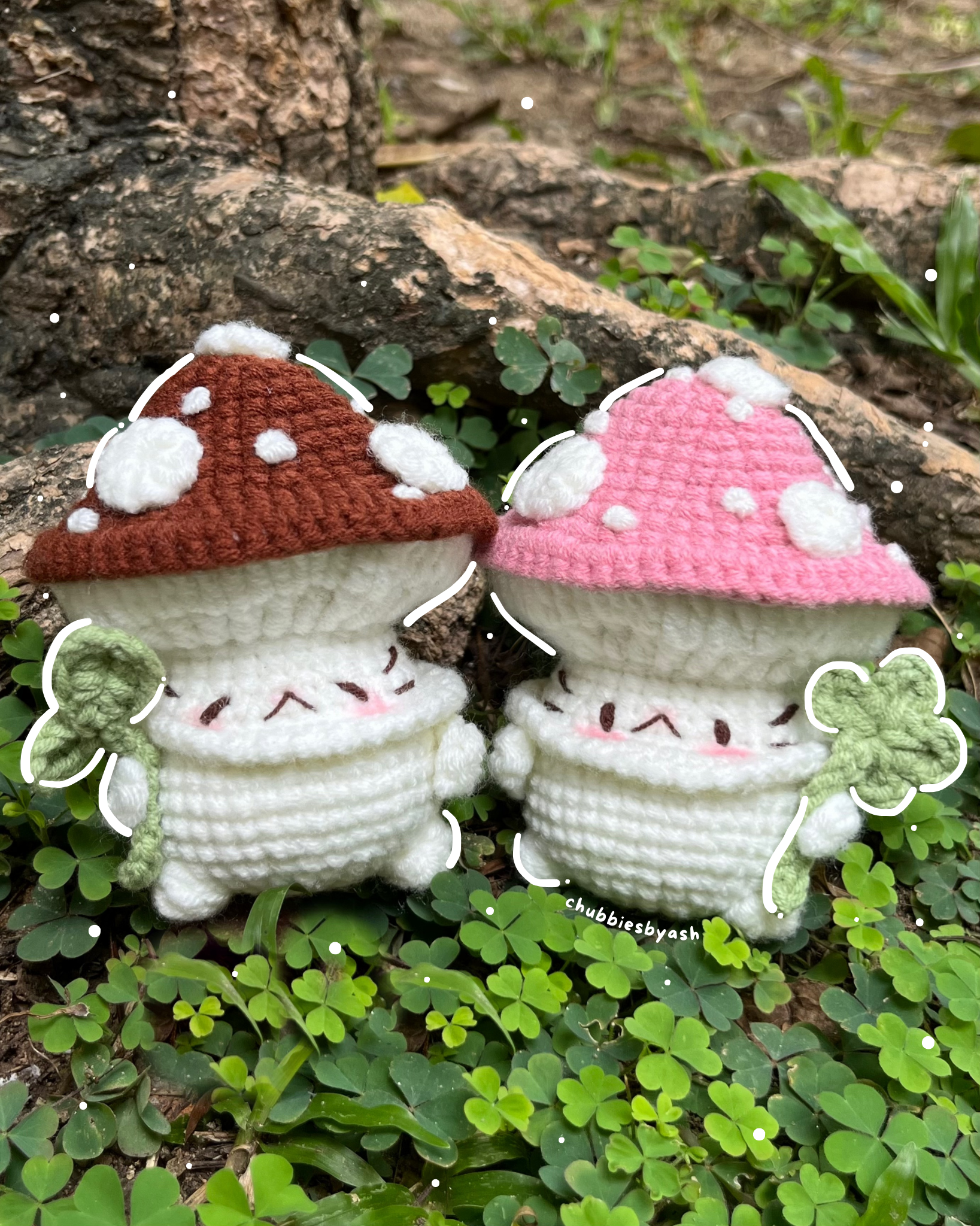 crochet mushroom critters