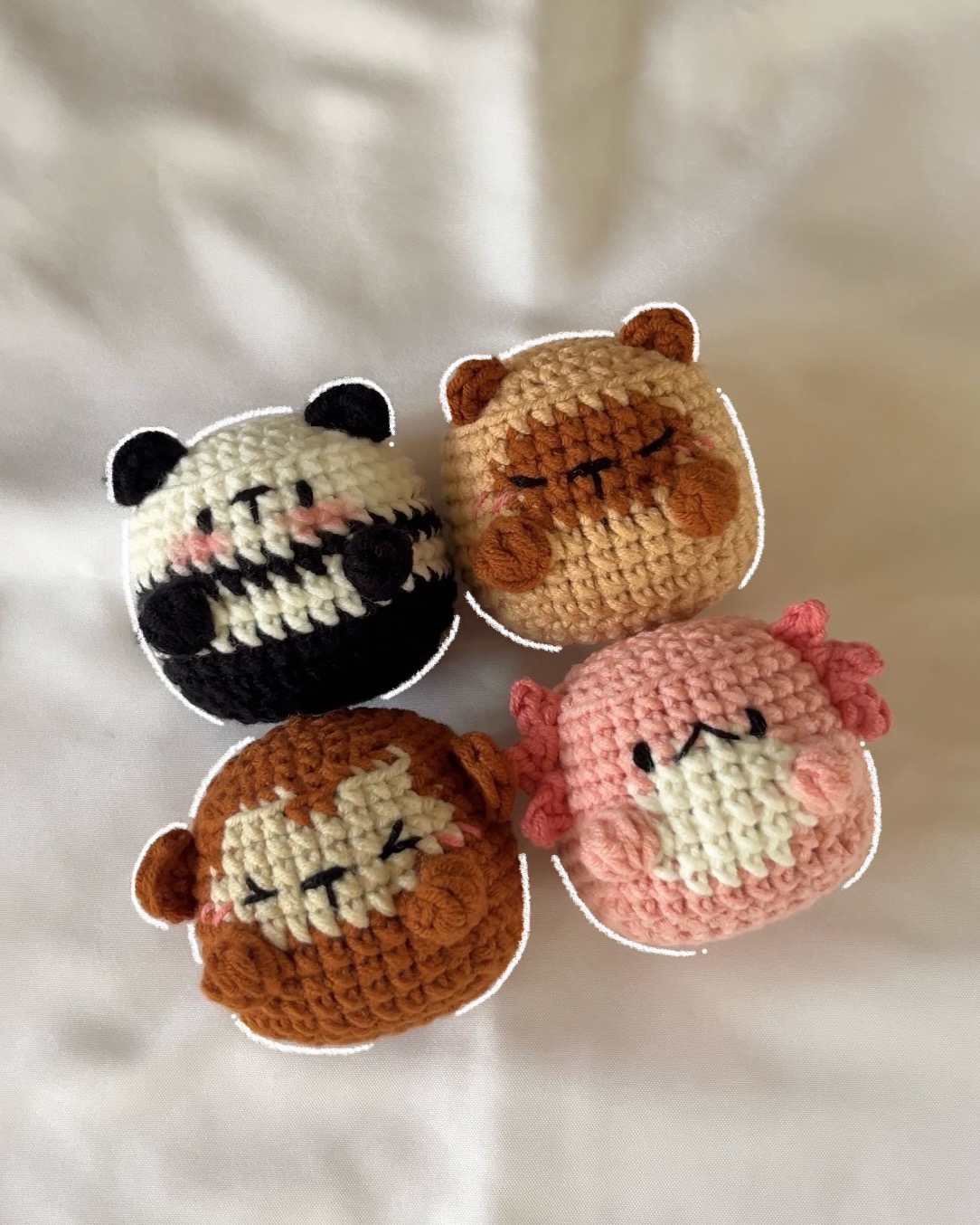 Crochet cubic animals