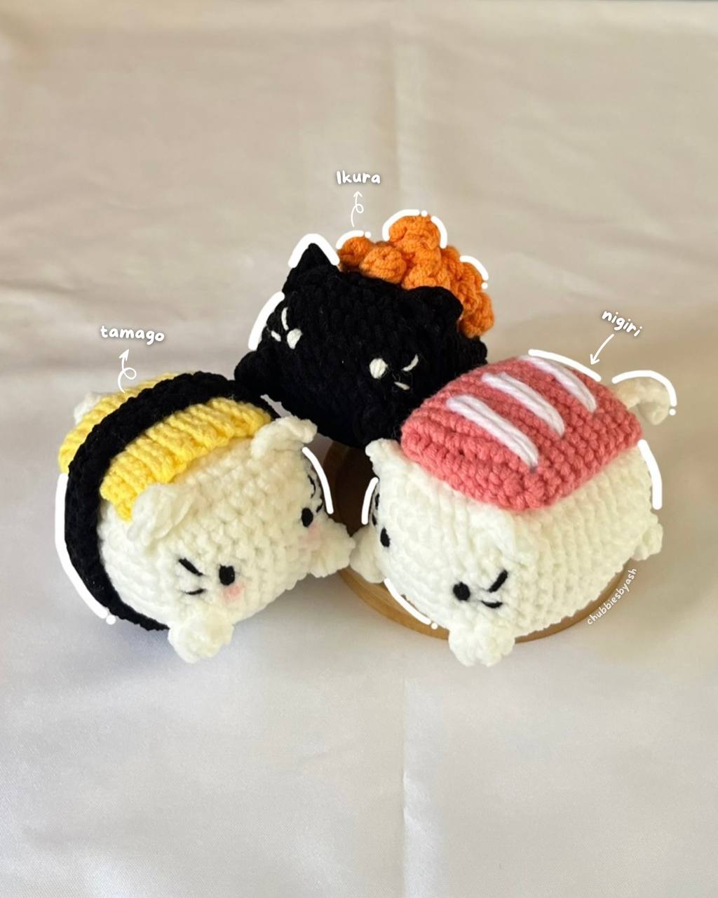 Crochet Sushi Cats