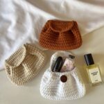 Crochet Mini Croissant Pouches